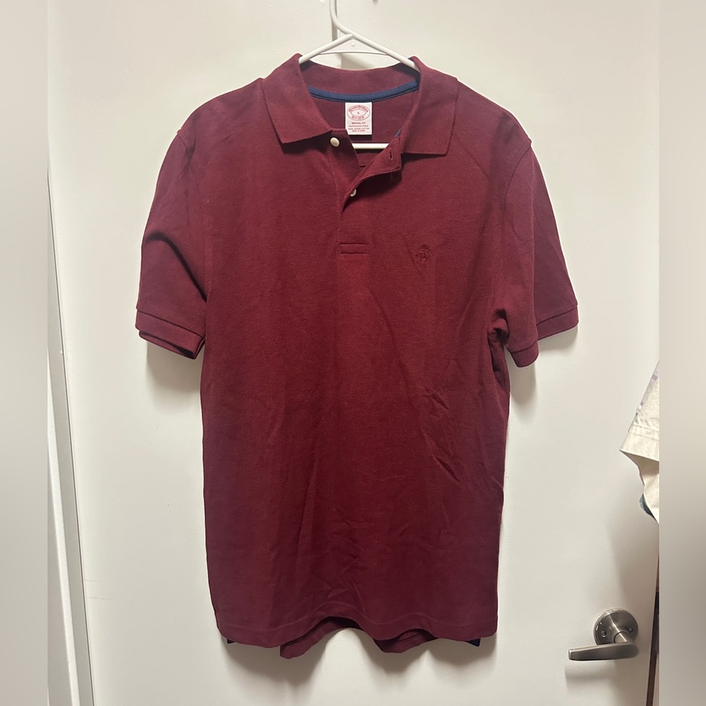 Maroon Brooks Brothers Polo Shirt - Size M